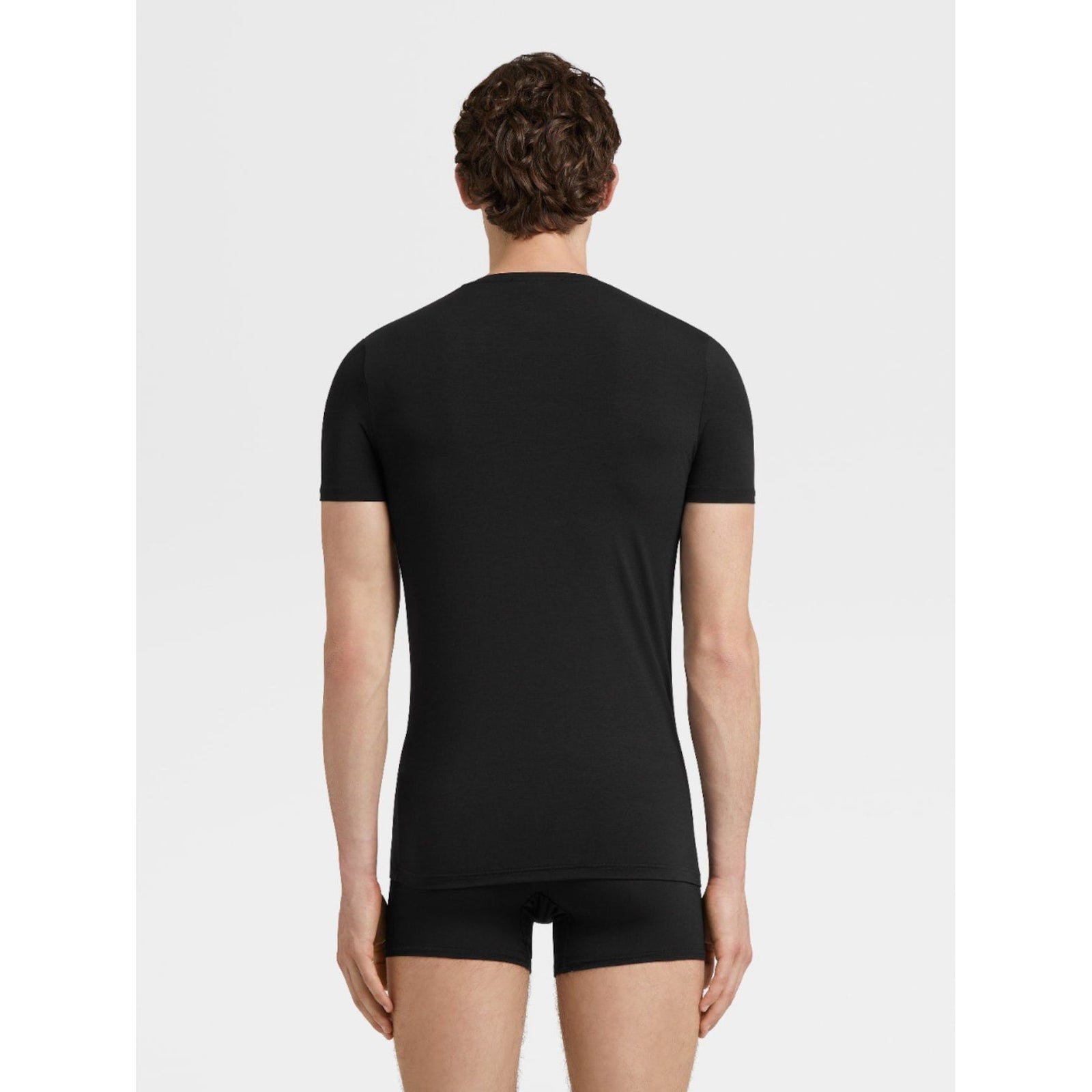 ZEGNA Black Micromodal Crewneck T-Shirt