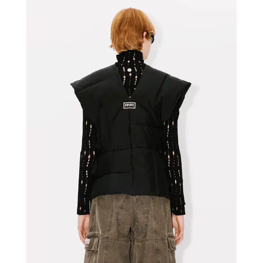 KENZO WEAVE SLEEVELESS PUFFER JACKET