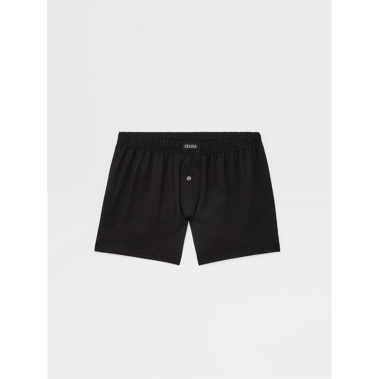 ZEGNA BLACK FILOSCOZIA COTTON BOXER