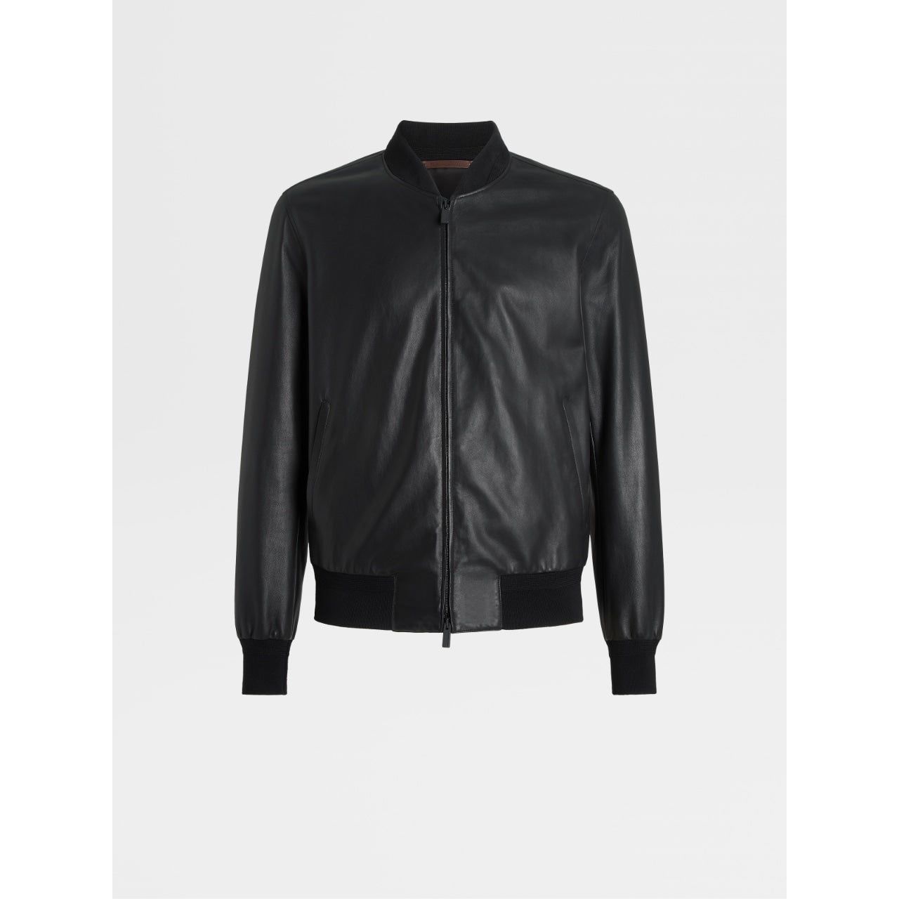 Lambskin Nappa Zip Up Short Jacket