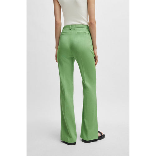 Load image into Gallery viewer, BOSS SLIM FIT TROUSERS WITH FLARED LEG IN STRETCH MATERIAL - Yooto
