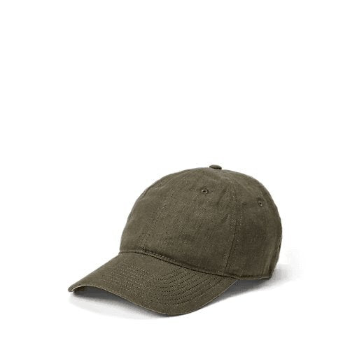 RALPH LAUREN Linen Herringbone Ball Cap