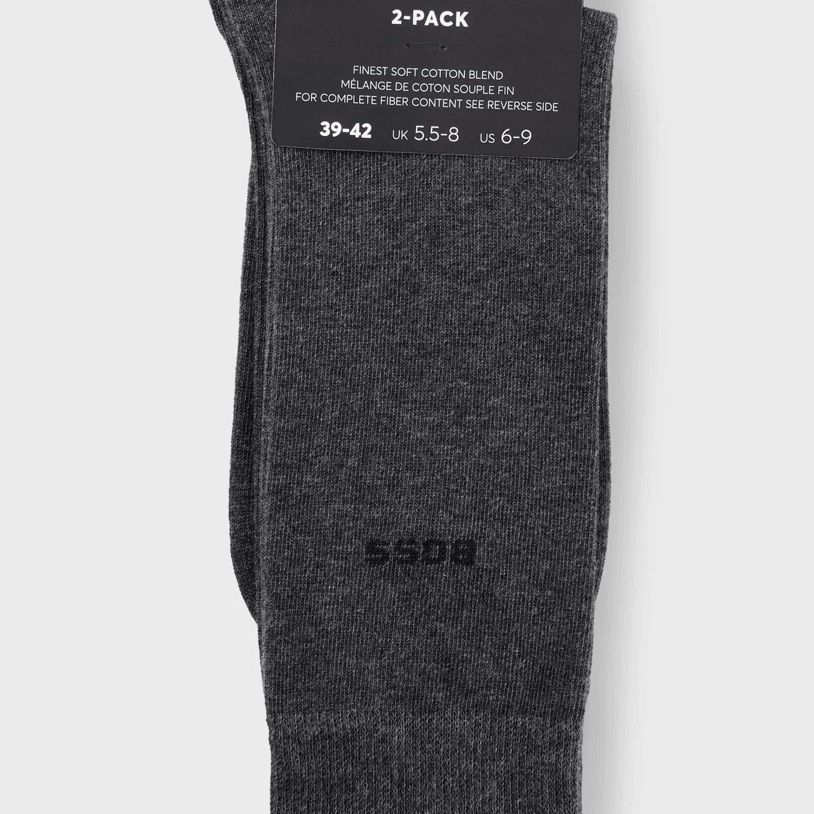 BOSS Two-pack of regular-length socks in a cotton blend