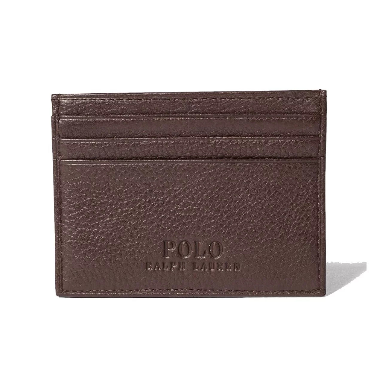 POLO RALPH LAUREN LEATHER PEBBLE CARD CASE - Yooto