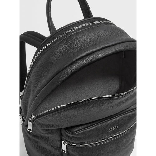 Load image into Gallery viewer, ZEGNA BLACK DEERSKIN HOODIE BACKPACK
