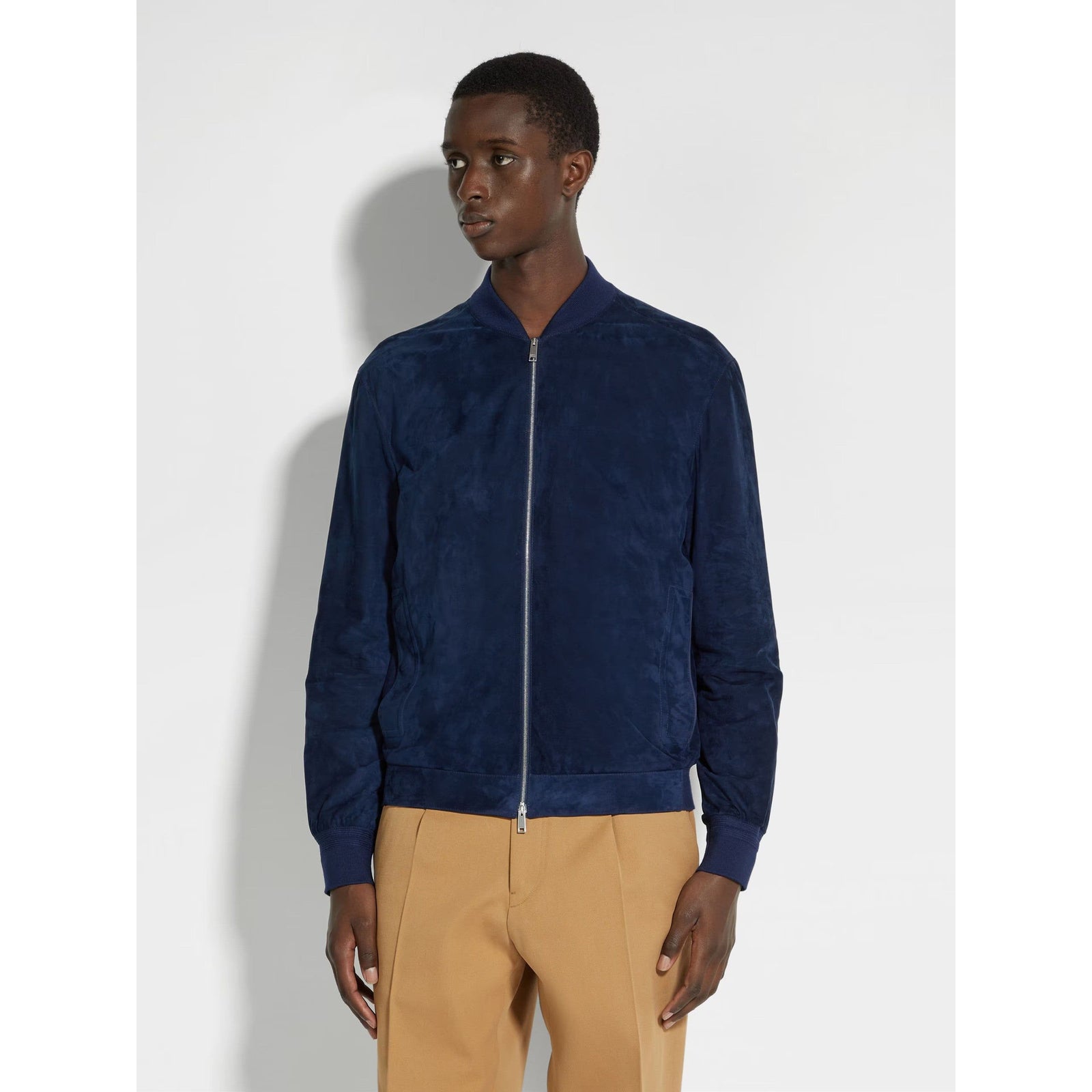 ZEGNA SUEDE BOMBER