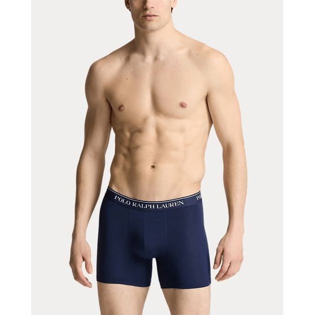 RALPH LAUREN Stretch Cotton Boxer Brief 3-Pack