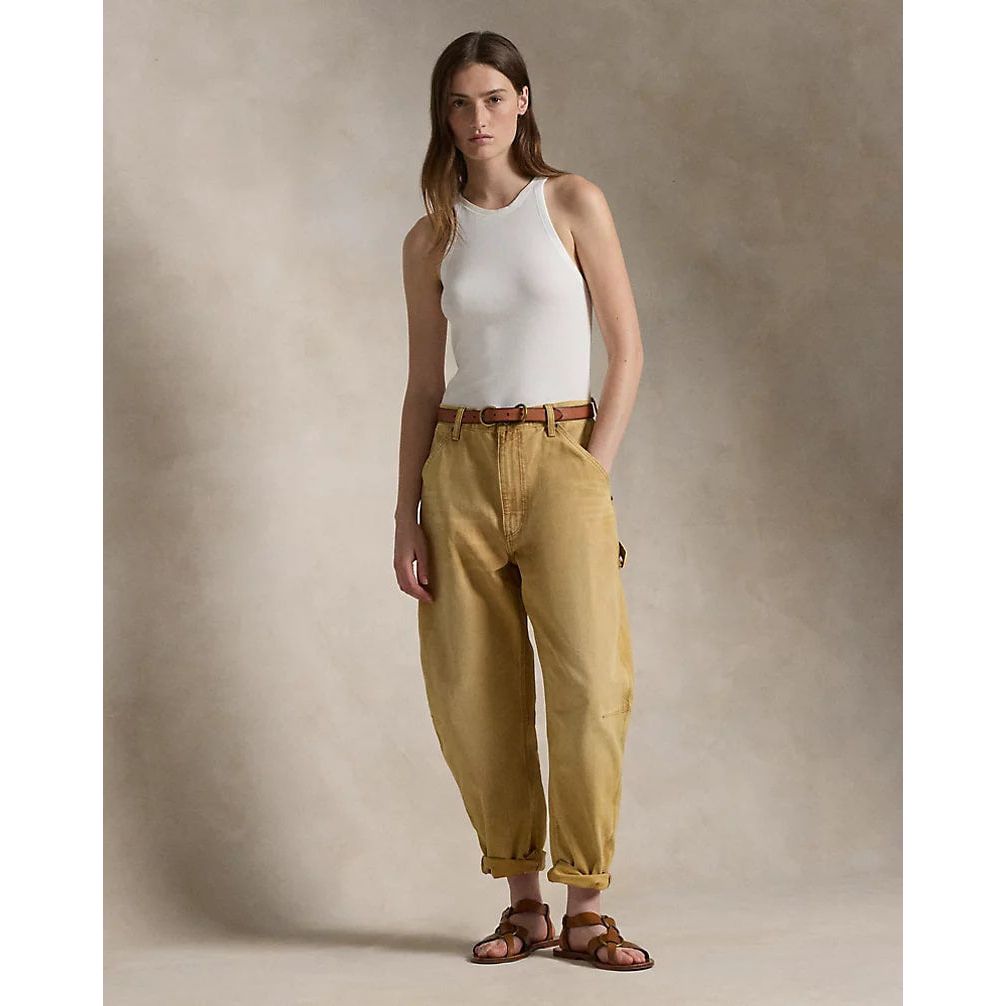 RALPH LAUREN Relaxed Tapered Canvas Utility Trouser