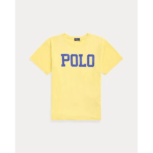 RALPH LAUREN Logo Cotton Jersey Crewneck Tee