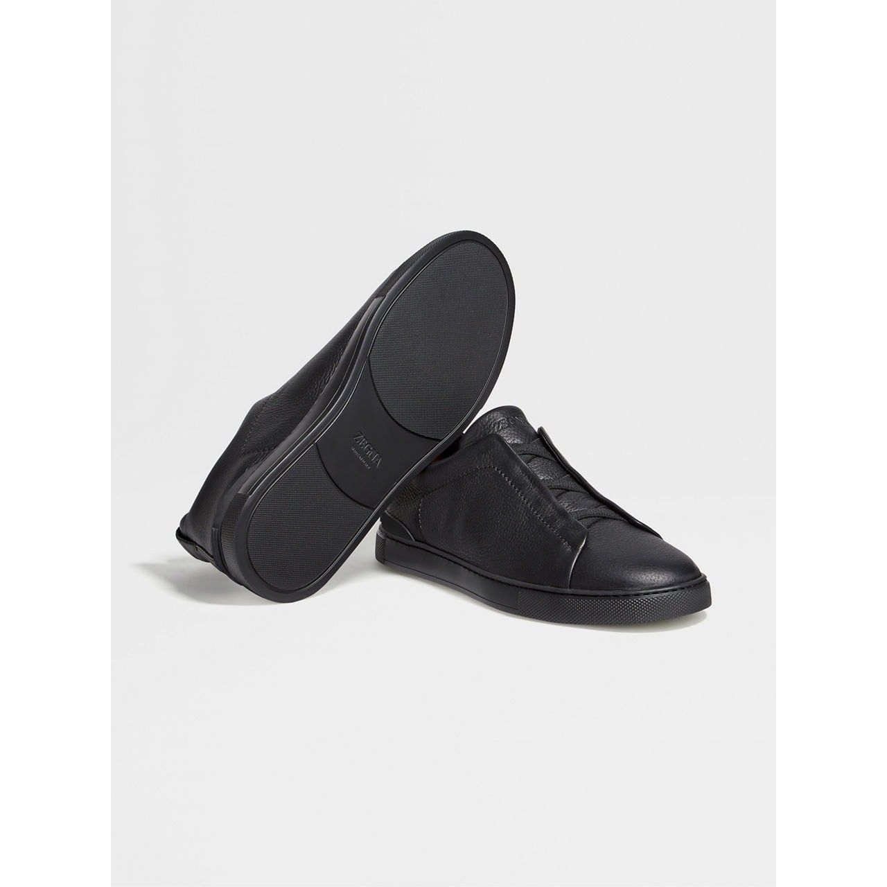 ZEGNA DEERSKIN TRIPLE STITCH™ SNEAKERS