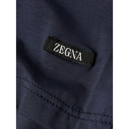 Load image into Gallery viewer, ZEGNA NAVY BLUE STRETCH MODAL T-SHIRT
