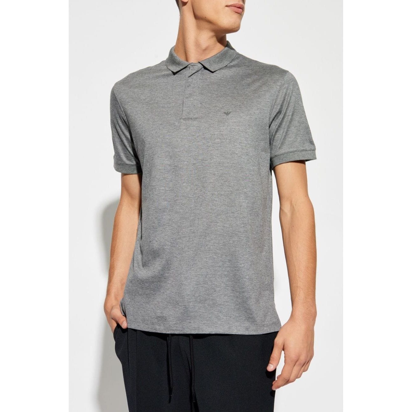 EMPORIO ARMANI rubberised-logo polo shirt