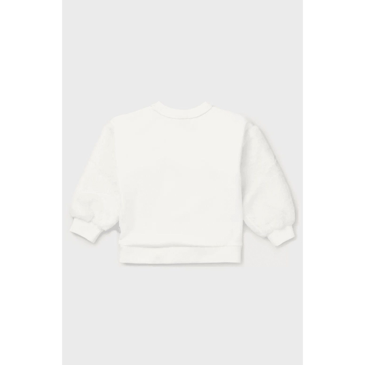 BOSS KIDS' SWEATSHIRT WITH METALLIC-EFFECT DOUBLE B MONOGRAM