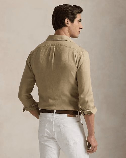 RALPH LAUREN Custom Fit Linen Shirt