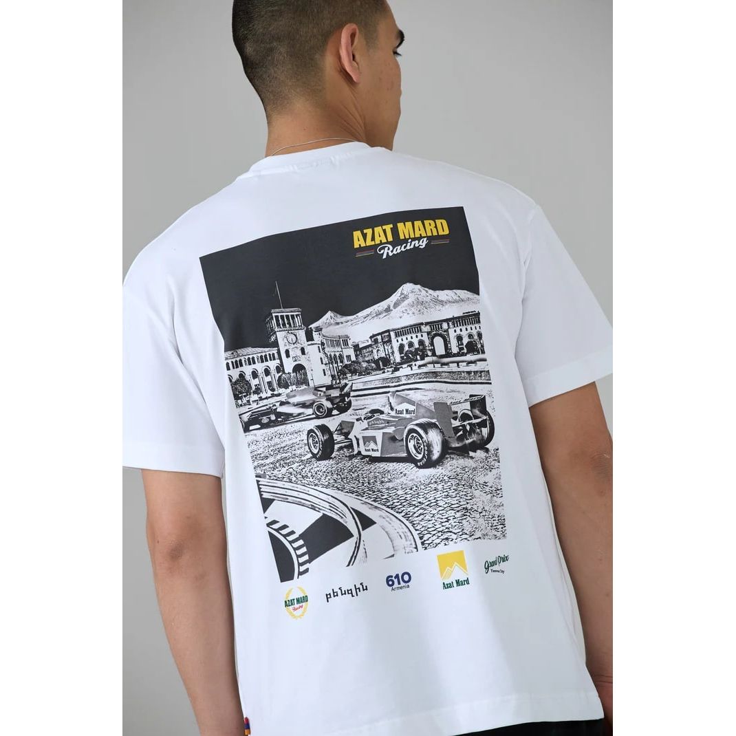 AZAT MARD BLACK YEREVAN RACING T-SHIRT