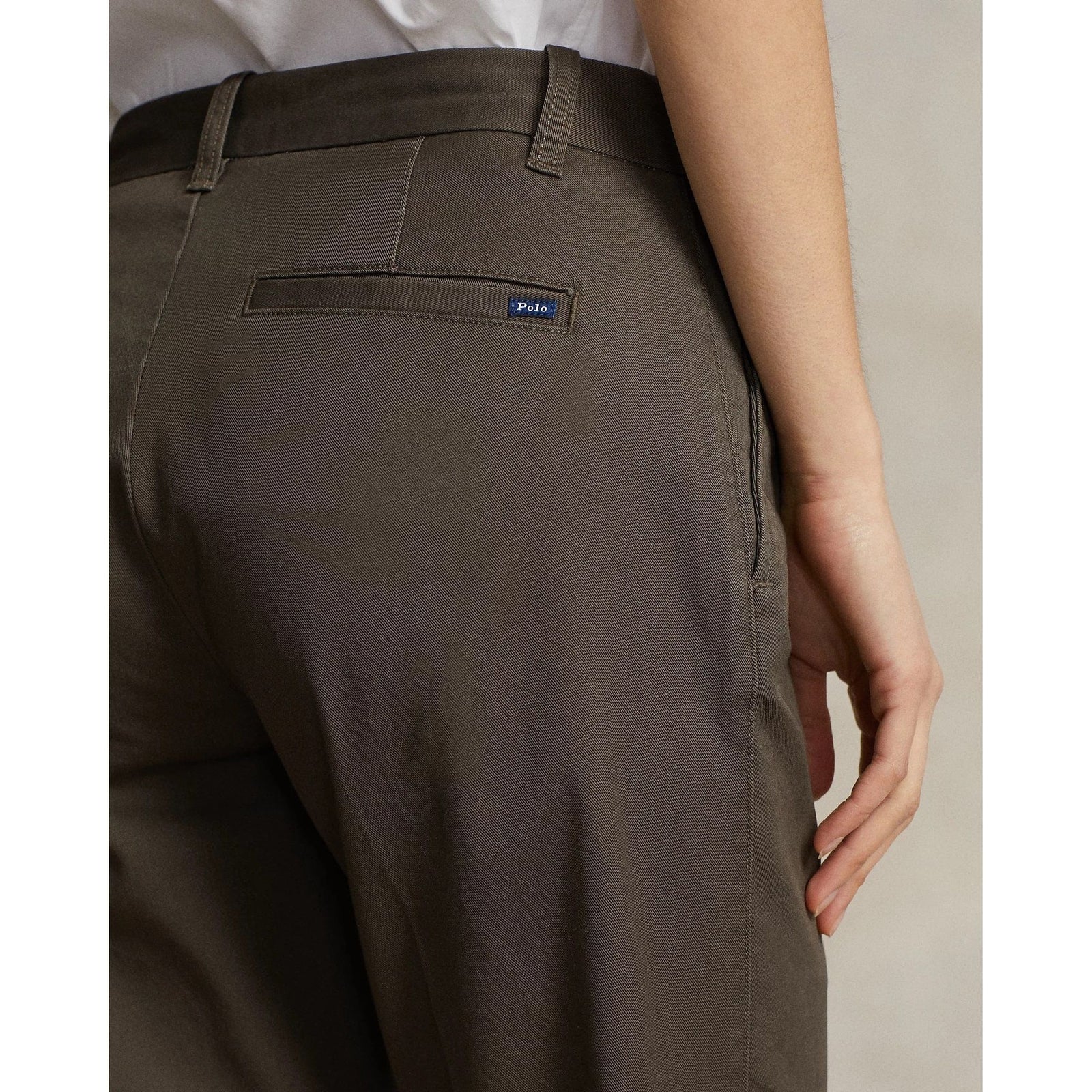 RALPH LAUREN Cropped Slim Fit Twill Chino Trouser