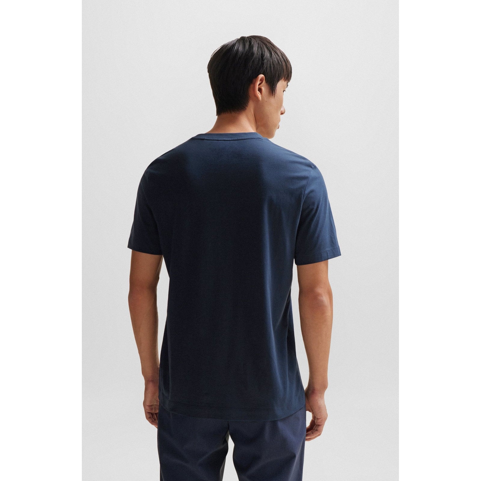 BOSS SLIM-FIT SHORT-SLEEVED T-SHIRT IN MERCERIZED COTTON