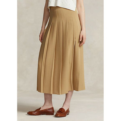 A line shop midi skirt pleated