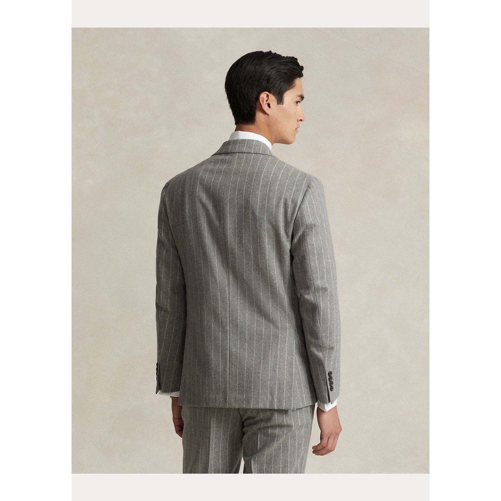 POLO RALPH LAUREN POLO SOFT CHALK-STRIPE WOOL SUIT JACKET - Yooto