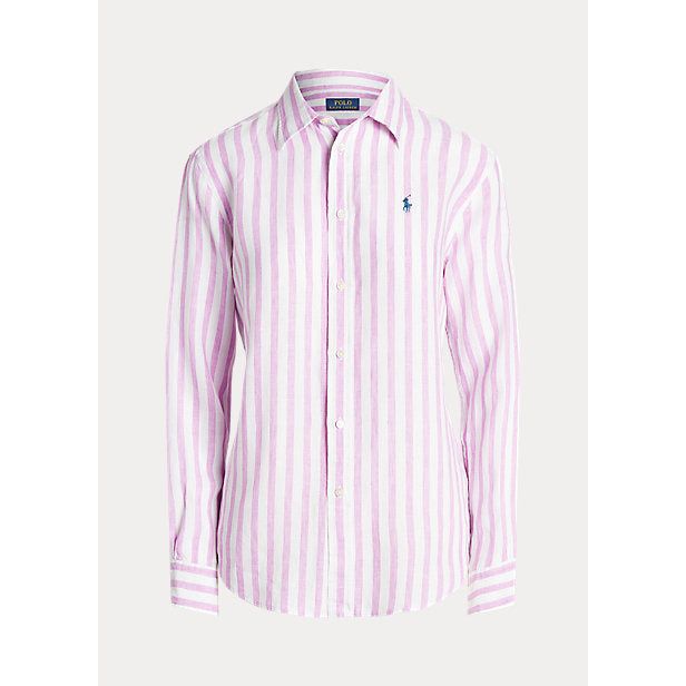 POLO RALPH LAUREN RELAXED FIT STRIPED LINEN SHIRT - Yooto