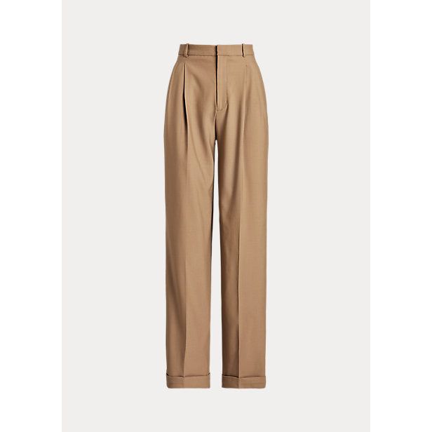 POLO RALPH LAUREN WOOL-BLEND WIDE-LEG TROUSER - Yooto