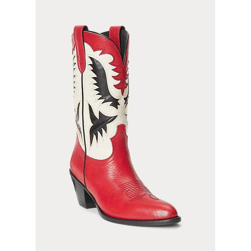 Load image into Gallery viewer, POLO RALPH LAUREN VACHETTA LEATHER WESTERN BOOT - Yooto
