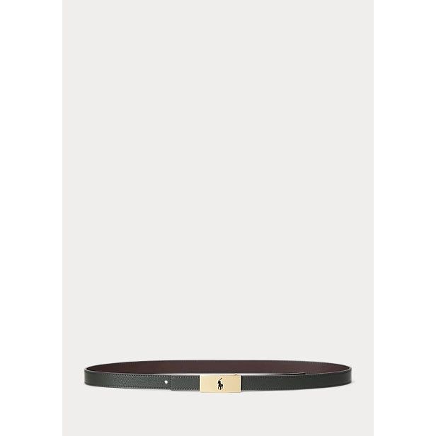 POLO RALPH LAUREN DOUBLE-SIDED POLO ID LEATHER BELT - Yooto