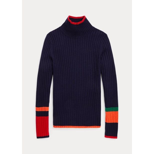 Polo Ralph Lauren Striped Wool Turtleneck - Yooto