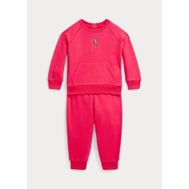 POLO RALPH LAUREN FLEECE SWEATSHIRT & JOGGING BOTTOM SET - Yooto