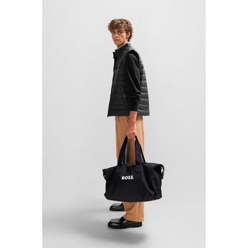 Load image into Gallery viewer, BOSS DUFFEL BAG WITH CONTRASTING LOGO AND HANDLES WITH TYPICAL STRIPES OF THE BRAND - Yooto
