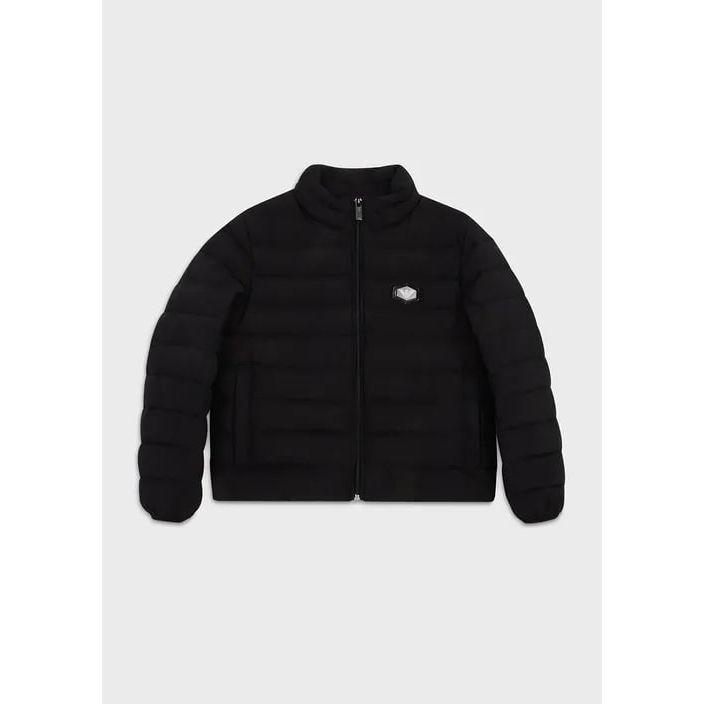 EMPORIO ARMANI KIDS QUILTED-NYLON PUFFER JACKET WITH RECYCLED DOWN AND FULL-LENGTH ZIP - Yooto