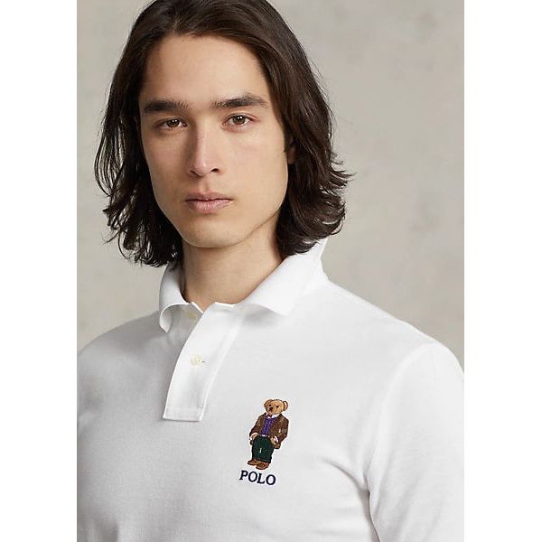 POLO RALPH LAUREN CUSTOM SLIM FIT POLO BEAR POLO SHIRT - Yooto