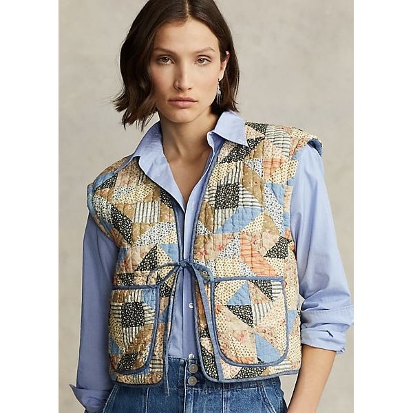 POLO RALPH LAUREN REVERSIBLE QUILTED COTTON GILET - Yooto