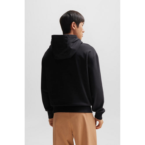 Load image into Gallery viewer, BOSS COTTON-TERRY HOODIE WITH RUBBER-PRINT LOGO - Yooto
