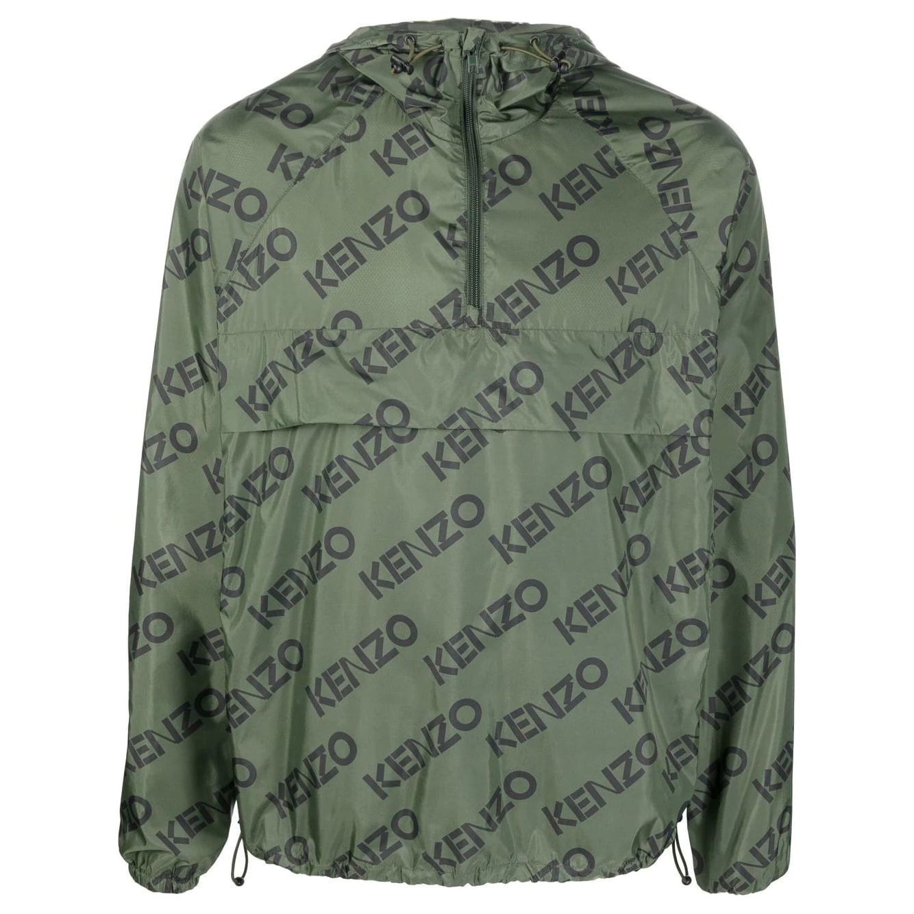 Kenzo logo-print hooded jacket - Yooto