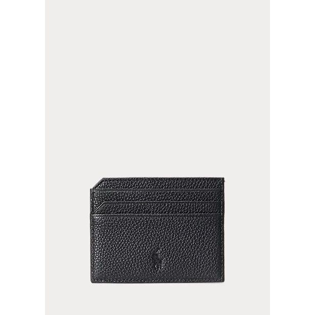 POLO RALPH LAUREN PEBBLED LEATHER CARD CASE - Yooto