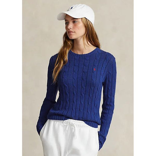 Load image into Gallery viewer, POLO RALPH LAUREN CABLE-KNIT COTTON CREWNECK JUMPER - Yooto

