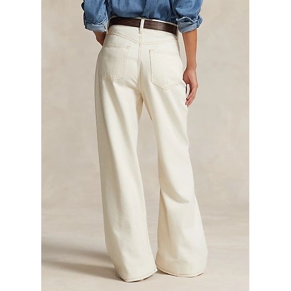 POLO RALPH LAUREN HIGH-RISE WIDE-LEG JEAN - Yooto