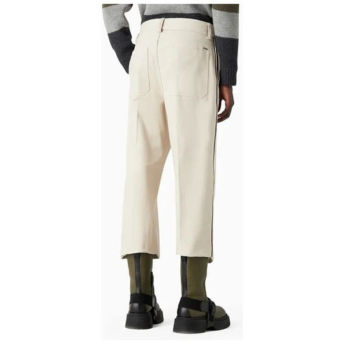 Load image into Gallery viewer, EMPORIO ARMANI BRUSHED COTTON TROUSERS WITH TWO-TONE SIDE TAPE - Yooto
