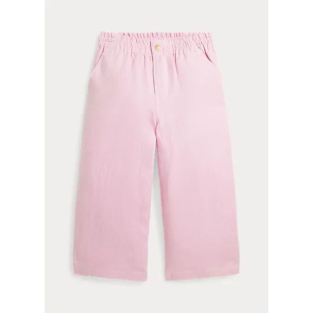 POLO RALPH LAUREN WIDE-LEG LINEN TROUSERS - Yooto