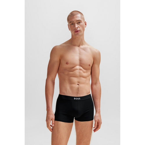 Load image into Gallery viewer, BOSS STRETCH COTTON BOXER SHORTS WITH ELASTIC WAISTBAND WITH LOGO IN A PACK OF TWO - Yooto

