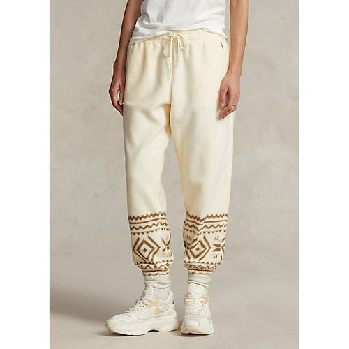 Load image into Gallery viewer, POLO RALPH LAUREN SNOWFLAKE-MOTIF FLEECE TRACKSUIT BOTTOMS - Yooto
