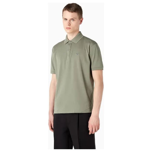 Load image into Gallery viewer, EMPORIO ARMANI MERCERISED PIQUÉ POLO SHIRT WITH MICRO EAGLE EMBROIDERY - Yooto
