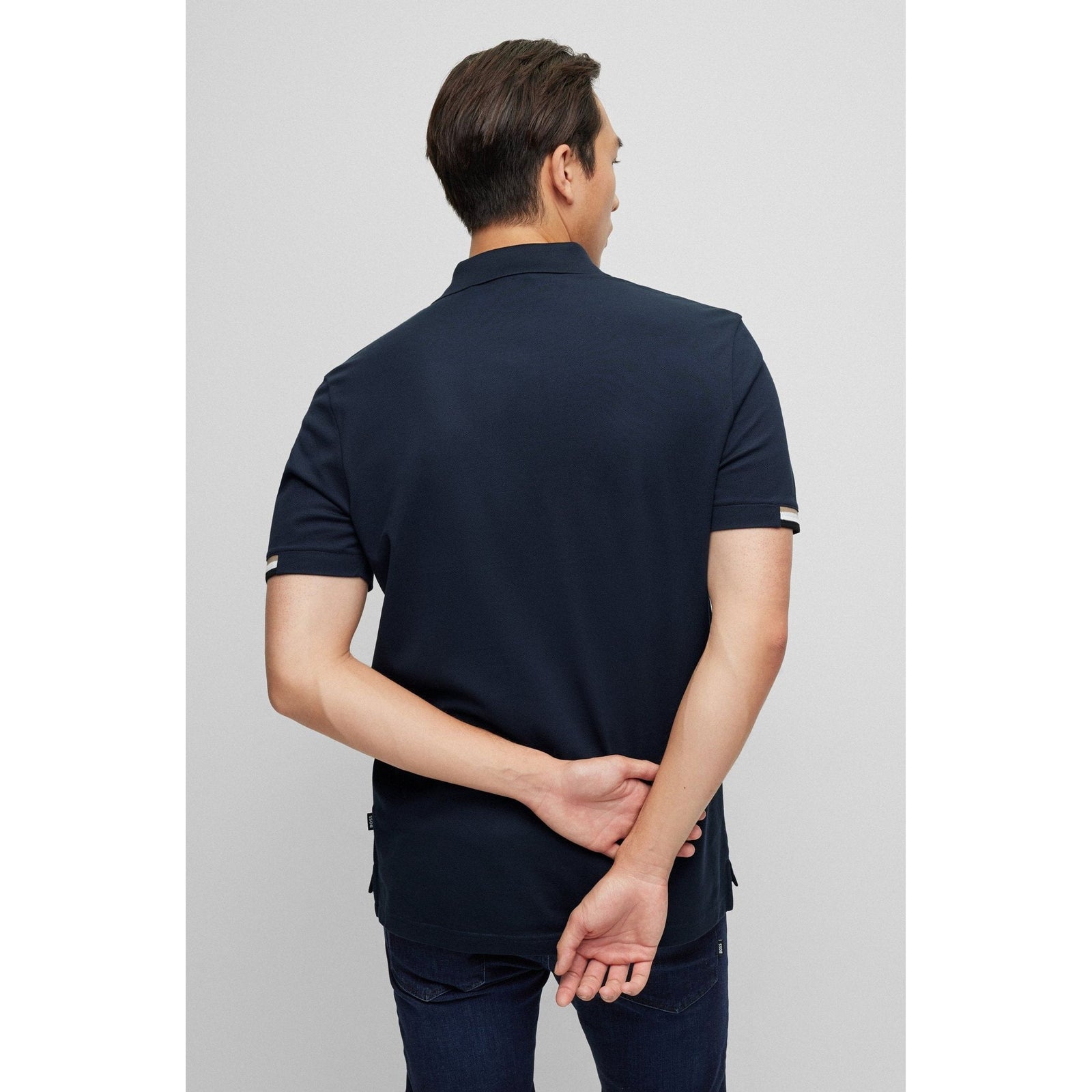 BOSS SLIM-FIT POLO SHIRT WITH RUBBERISED LOGO - Yooto