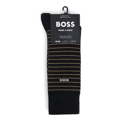 Load image into Gallery viewer, BOSS TWO-PACK OF REGULAR-LENGTH SOCKS IN STRETCH COTTON - Yooto
