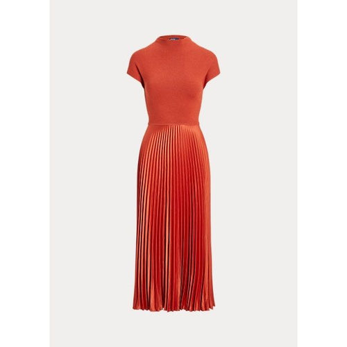 Load image into Gallery viewer, POLO RALPH LAUREN HYBRID JUMPER-PLEATED MOCKNECK DRESS - Yooto
