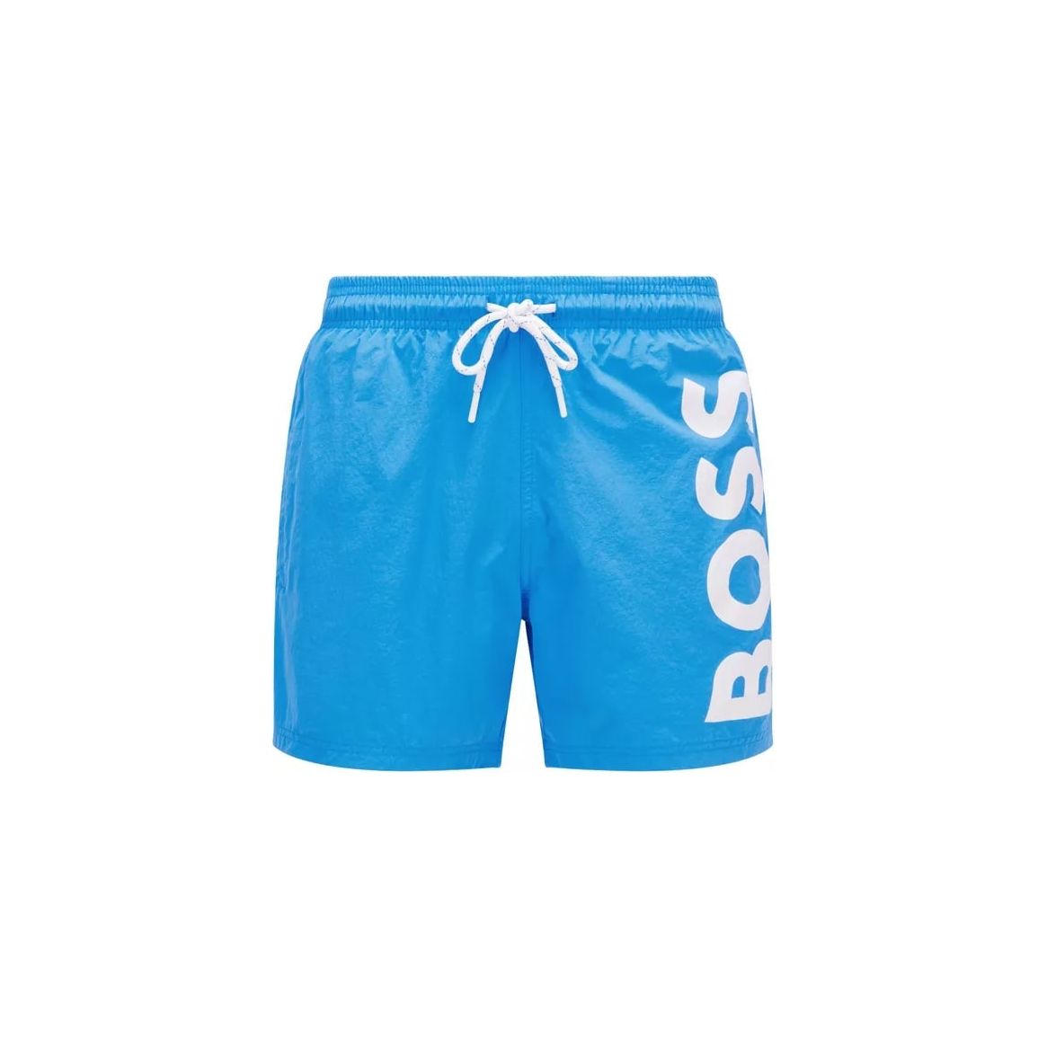 BOSS QUICK-DRYING SWIM SHORTS WITH LARGE CONTRAST LOGO - Yooto