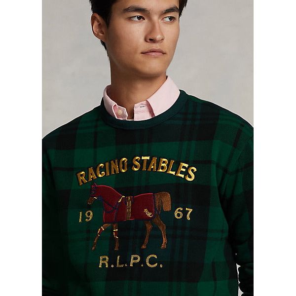 POLO RALPH LAUREN PLAID FLEECE GRAPHIC SWEATSHIRT - Yooto