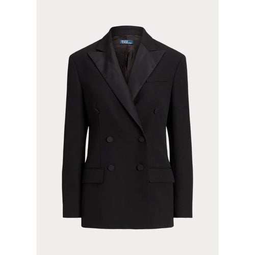 Load image into Gallery viewer, POLO RALPH LAUREN SILK-LAPEL WOOL DOUBLE-BREASTED BLAZER - Yooto
