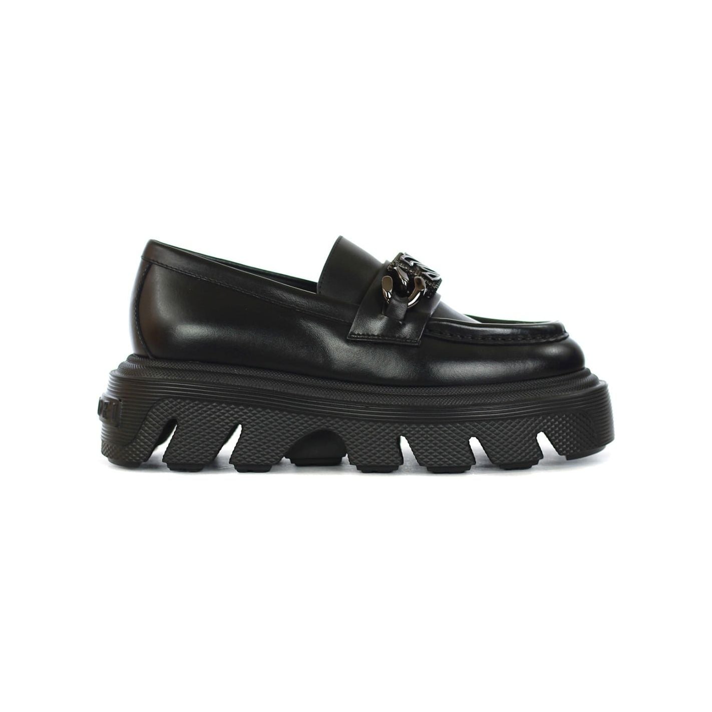 CASADEI LOAFERS WITH ICONIC METAL LOGO - Yooto